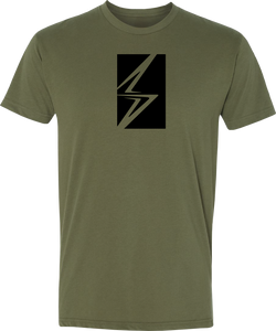 Shurtlive Bolt Box Tee-Military Green/Black