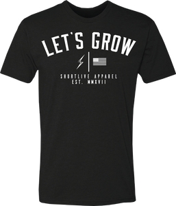 Let’s Grow Tee-Black/White