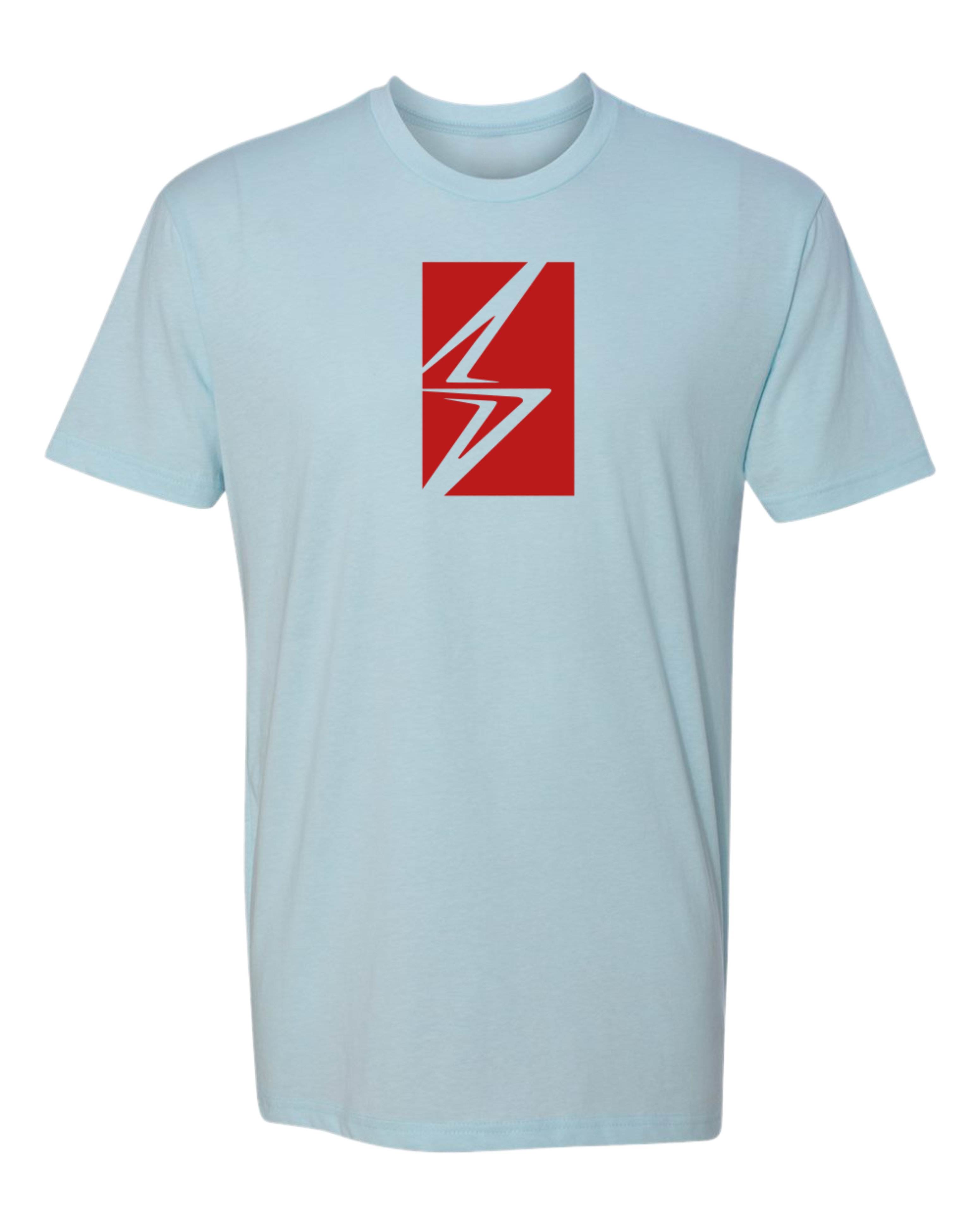 Shurtlive Bolt Box Tee-Ice Blue/Red