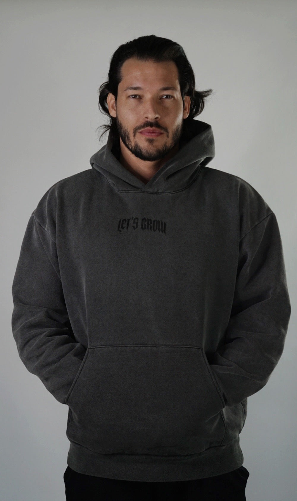 Heavyweight Let’s Grow Hoodie-Pigment Black