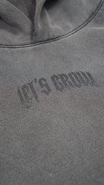 Load image into Gallery viewer, Heavyweight Let’s Grow Hoodie-Pigment Black

