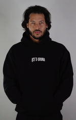 Load image into Gallery viewer, Heavyweight Let’s Grow Hoodie-Black
