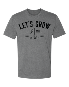 Let’s Grow Tee-Heather Grey/Black