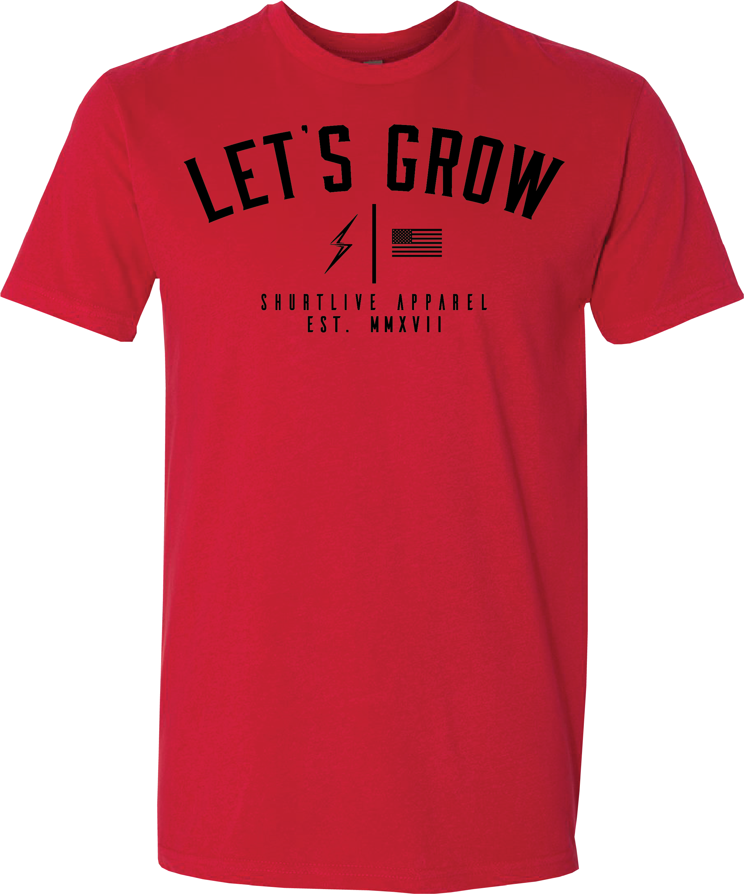 Let’s Grow Tee-Red/Black