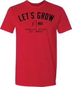 Let’s Grow Tee-Red/Black