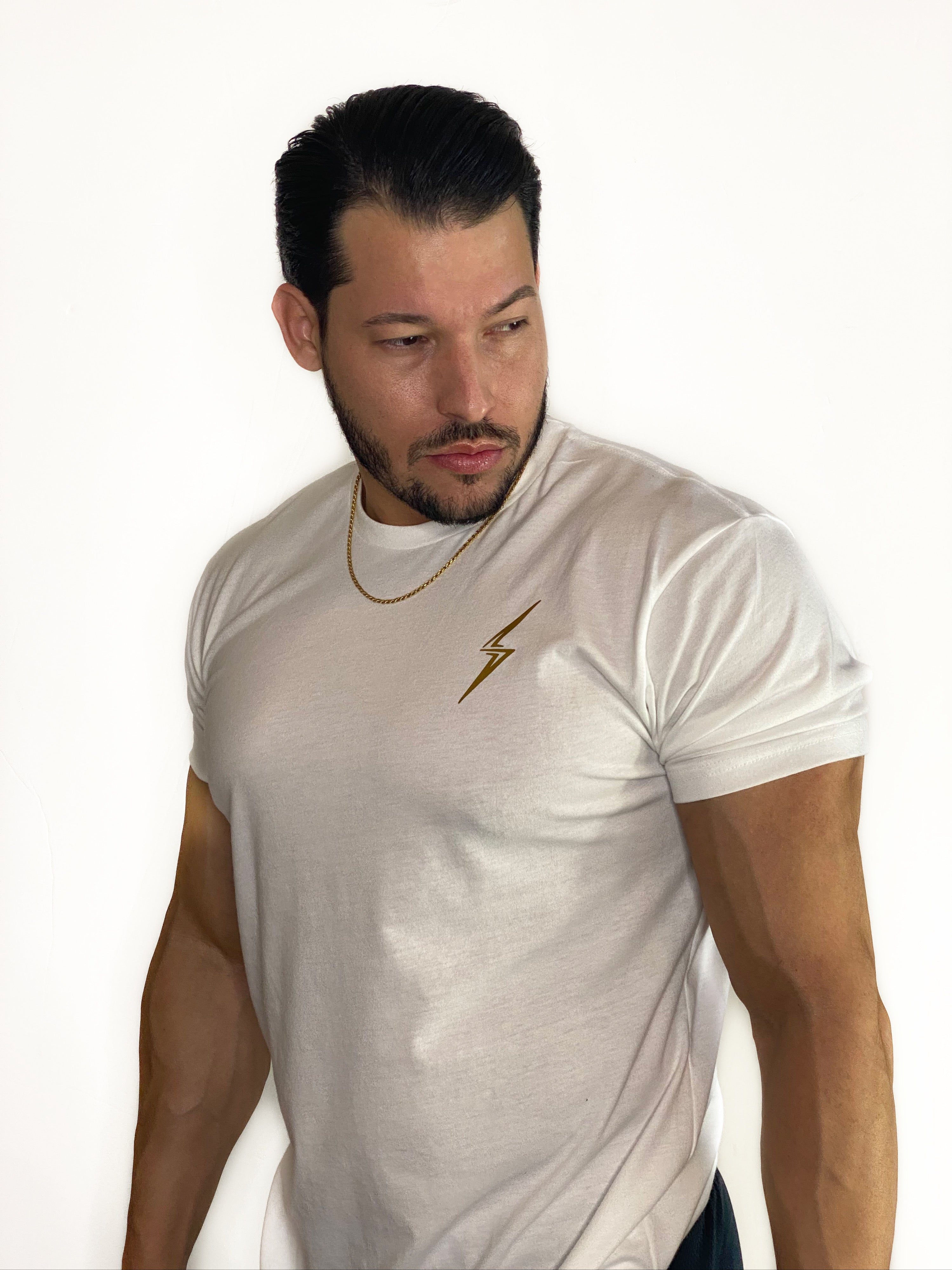 Gold Collection Unisex Tee-White/Gold