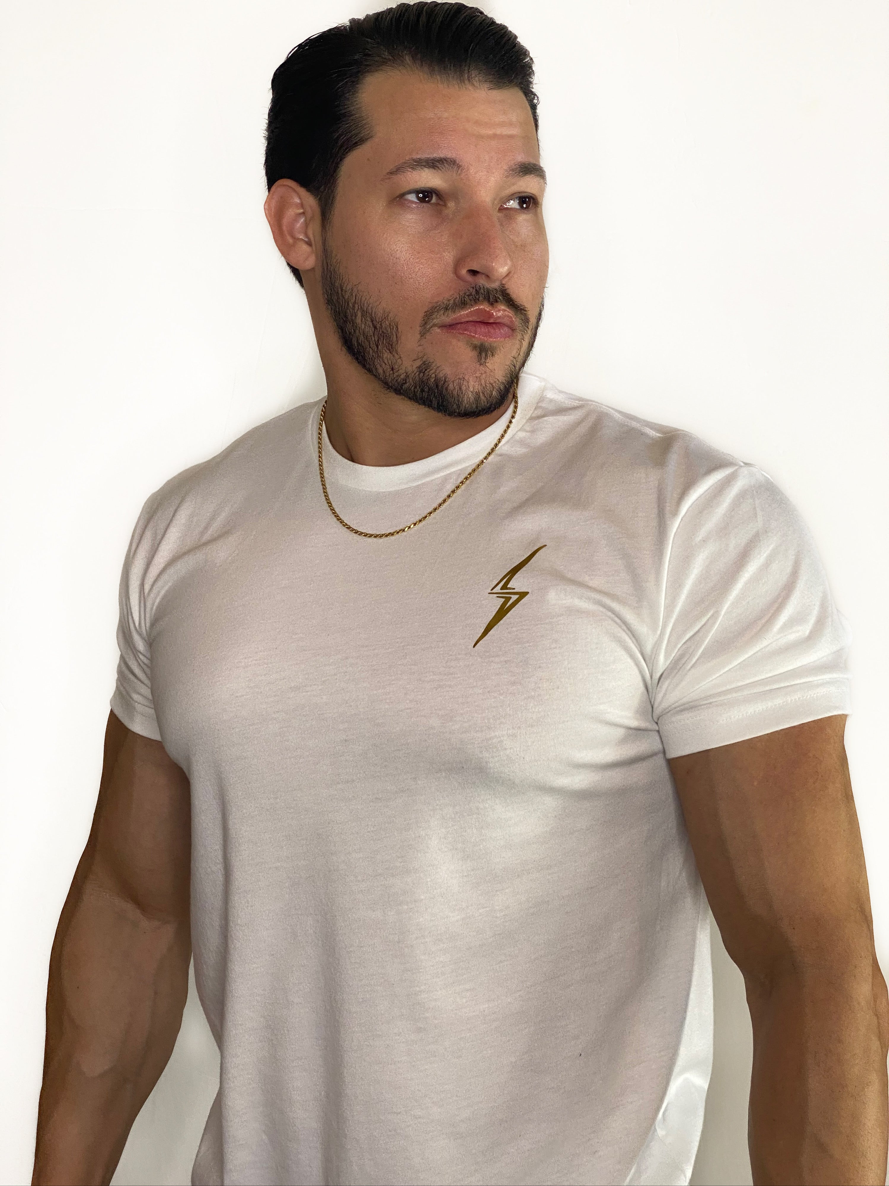 Gold Collection Unisex Tee-White/Gold