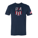 Load image into Gallery viewer, Men’s Stars &amp; Stripes Team USA Tee-Navy/Red/White
