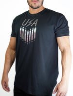 Load image into Gallery viewer, Limited Edition Team USA Stars &amp; Stripes Tee-Black/Chrome
