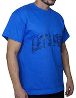 Load image into Gallery viewer, Oversized Let&#39;s Grow Arc Tee-Royal Blue/Black
