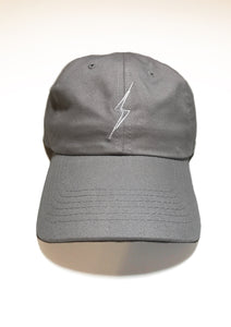 Classic Bolt Dad Hat-Light Grey/White