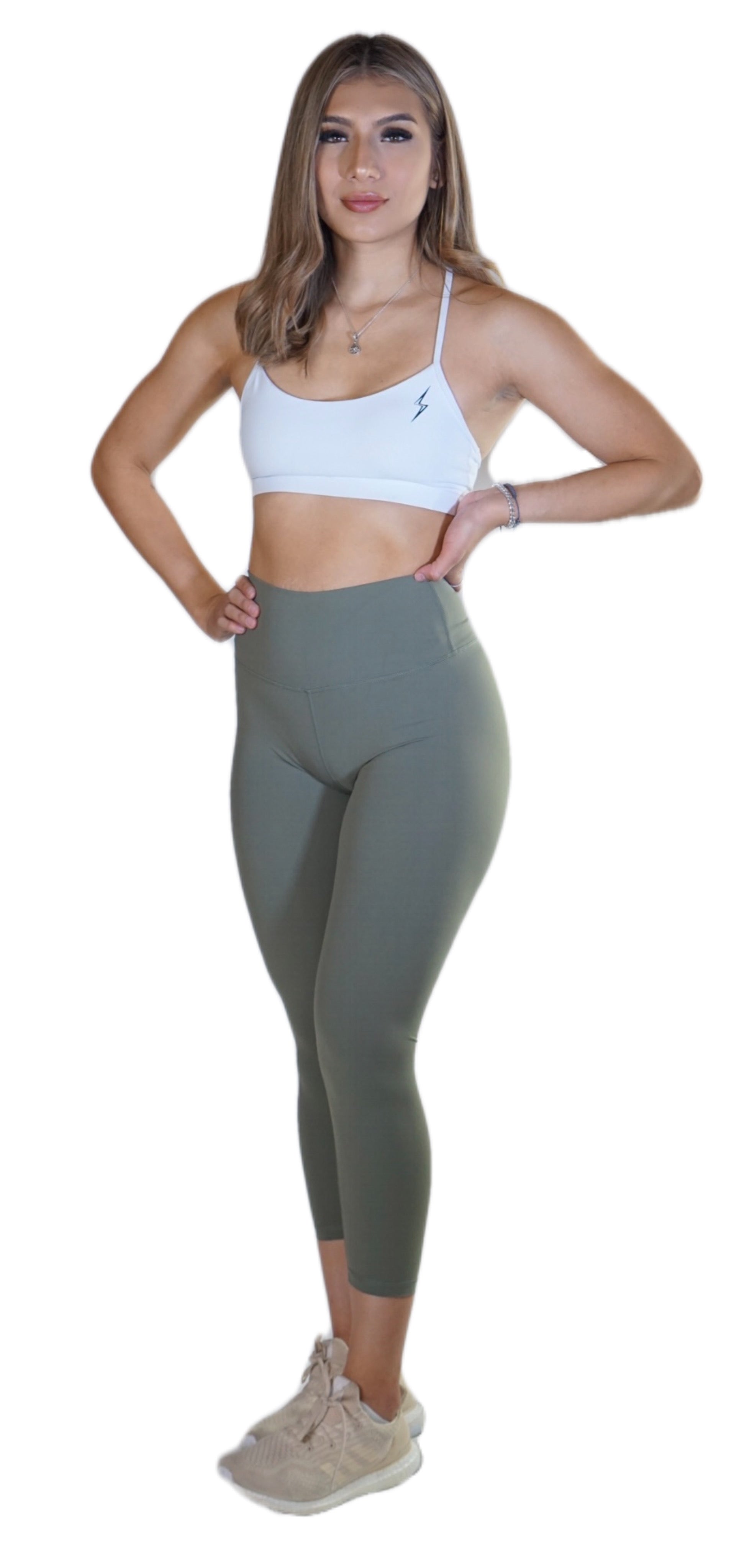 Ascend Leggings-Olive Green