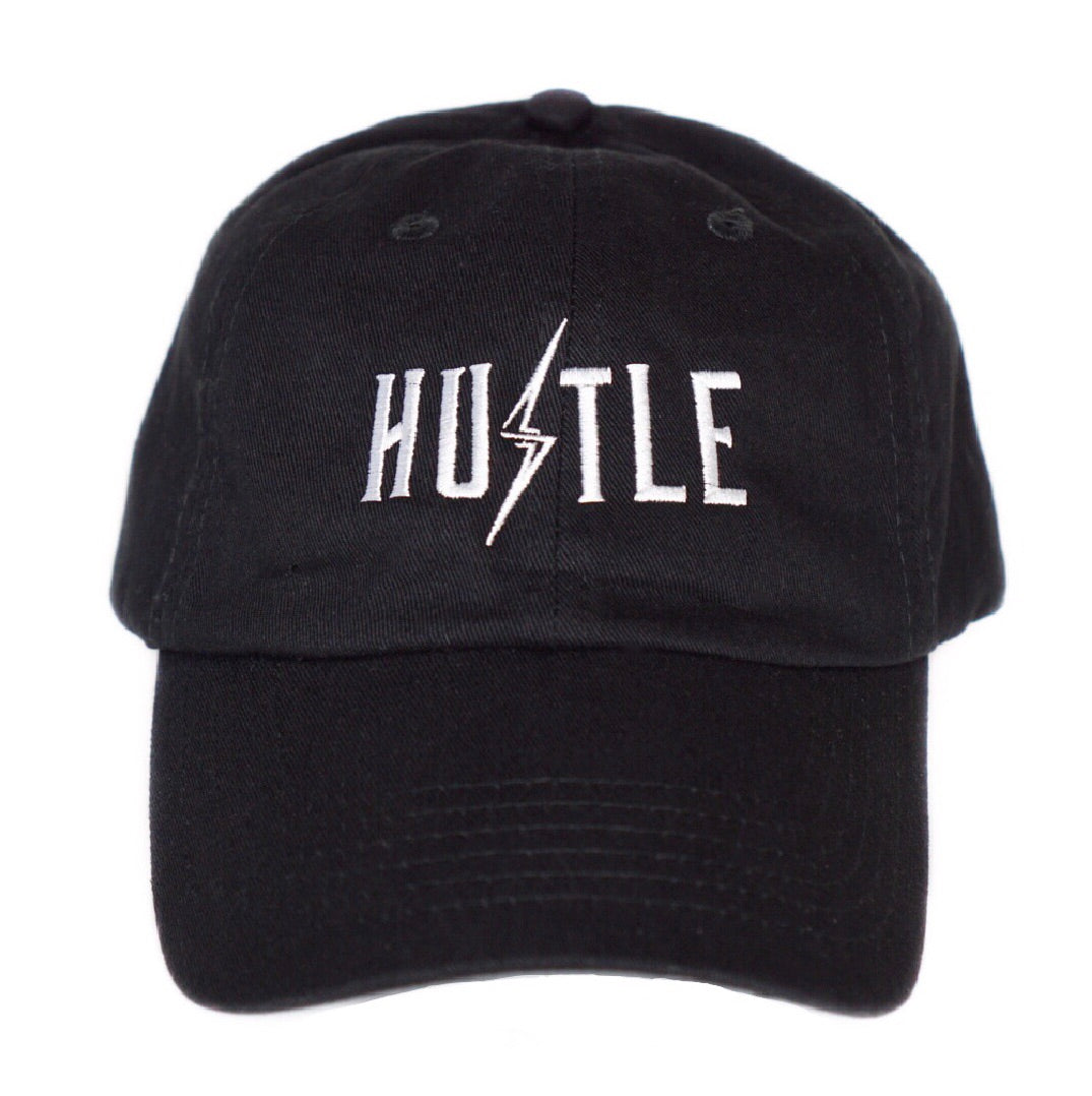 Hustle Dad Hat-Black