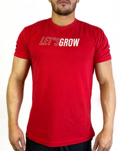 Let's Grow Outline-Red/White