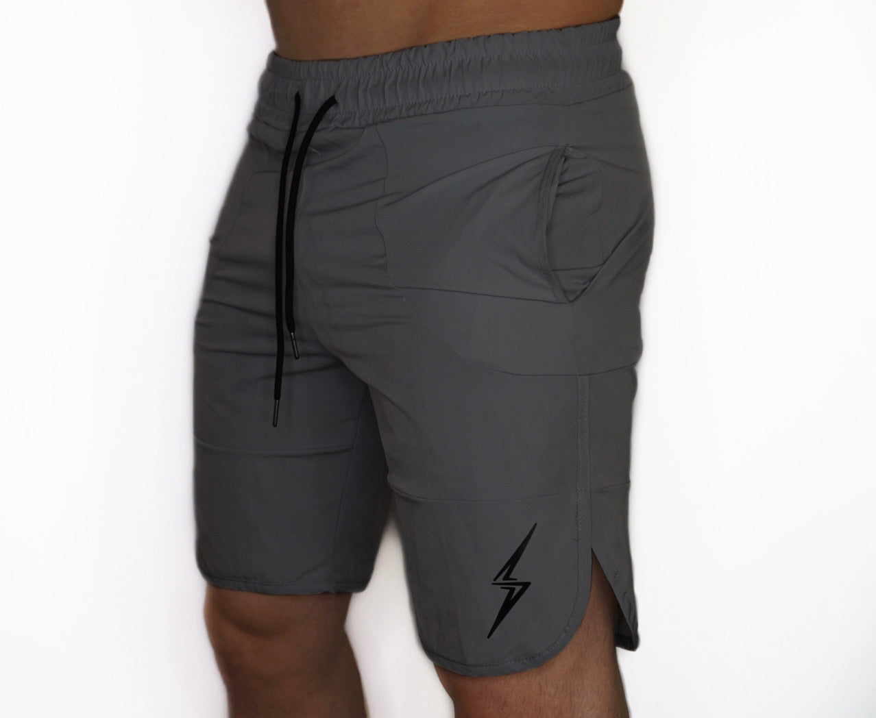 Men's Agile Shorts-Grey