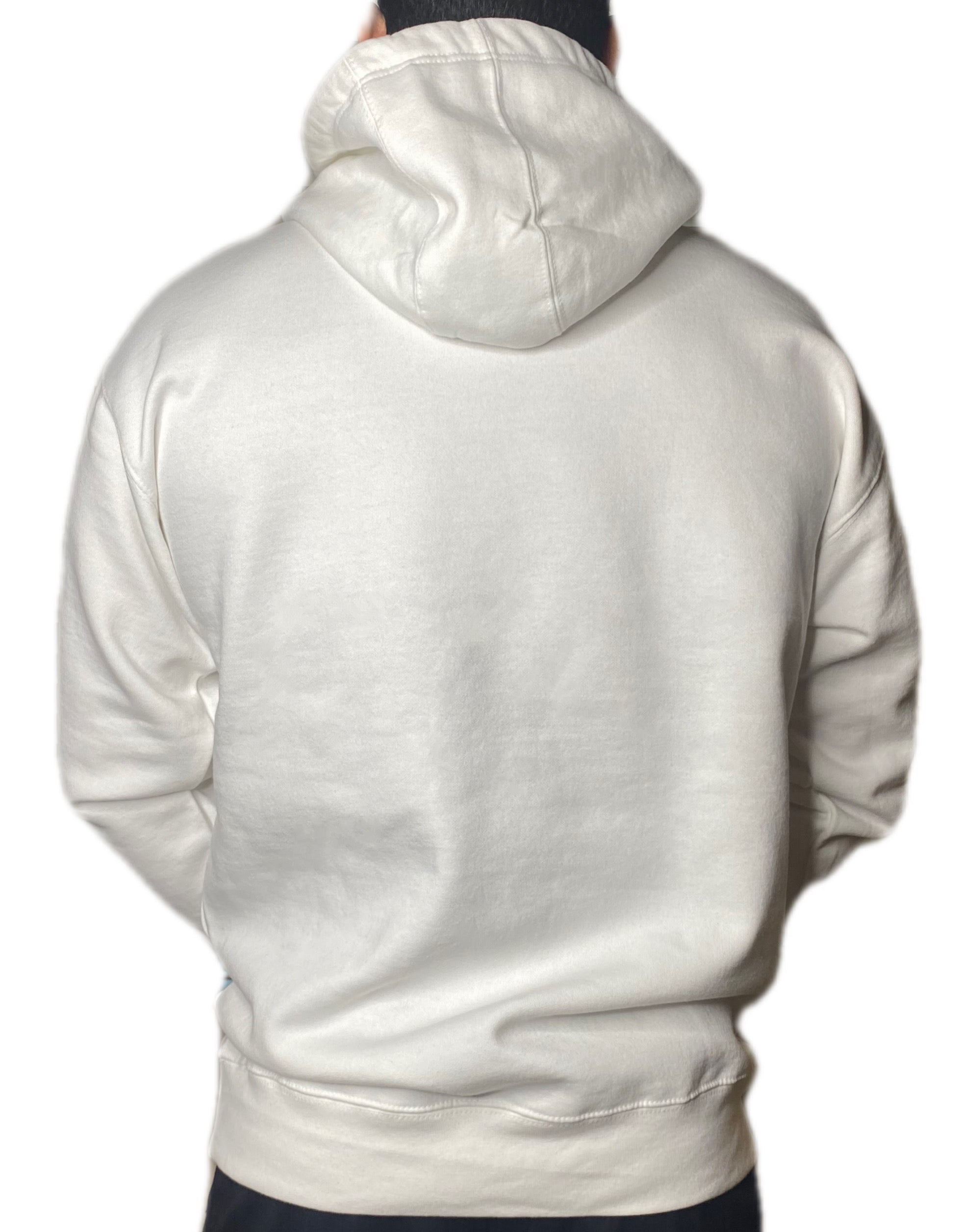 Pro Fleece Hoodie-White/Black