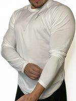 Load image into Gallery viewer, Men&#39;s Poly-Tech Performance Long Sleeve - White/Grey
