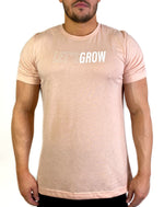 Load image into Gallery viewer, Let&#39;s Grow Outline-Heather Peach/White
