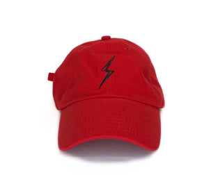 Classic Bolt Dad Hat-Red/Black