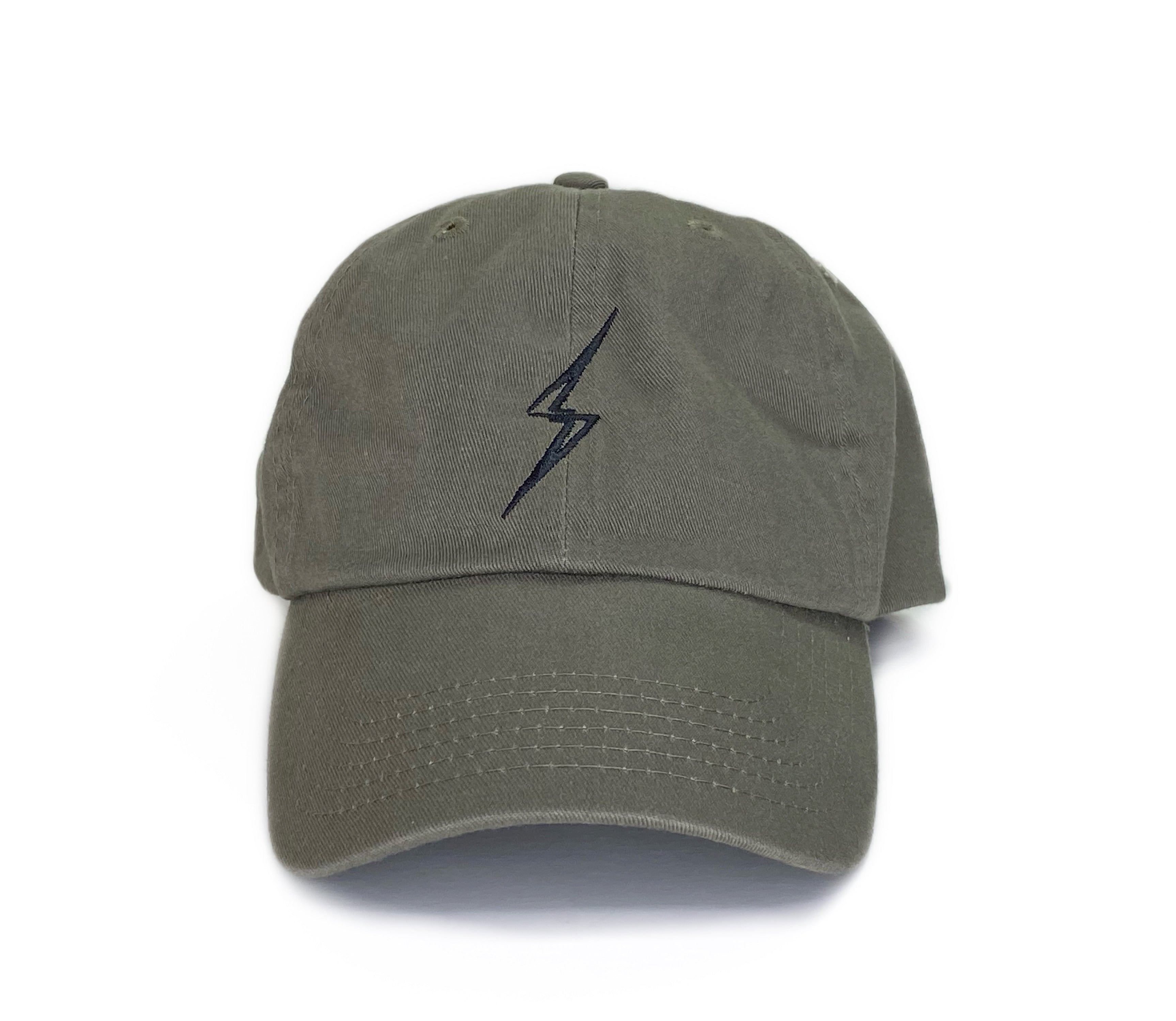 Classic Bolt Dad Hat-Military Green/Black