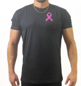 2021 Unisex Breast Cancer Awareness Tee-Black/Pink