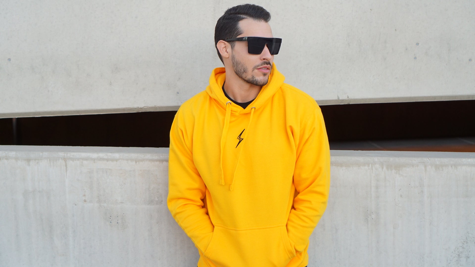 Pro Fleece Hoodie-Gold/Black