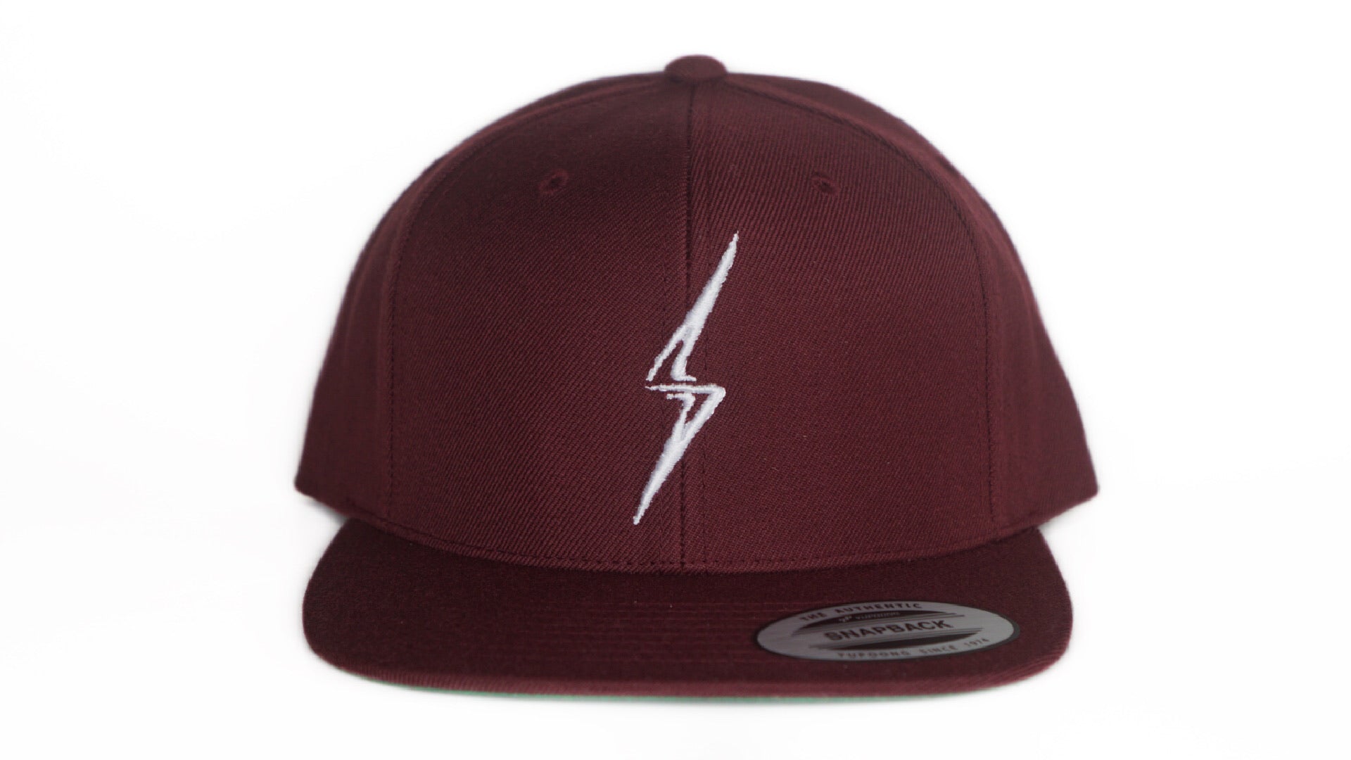 Bolt SnapBack - Maroon/White