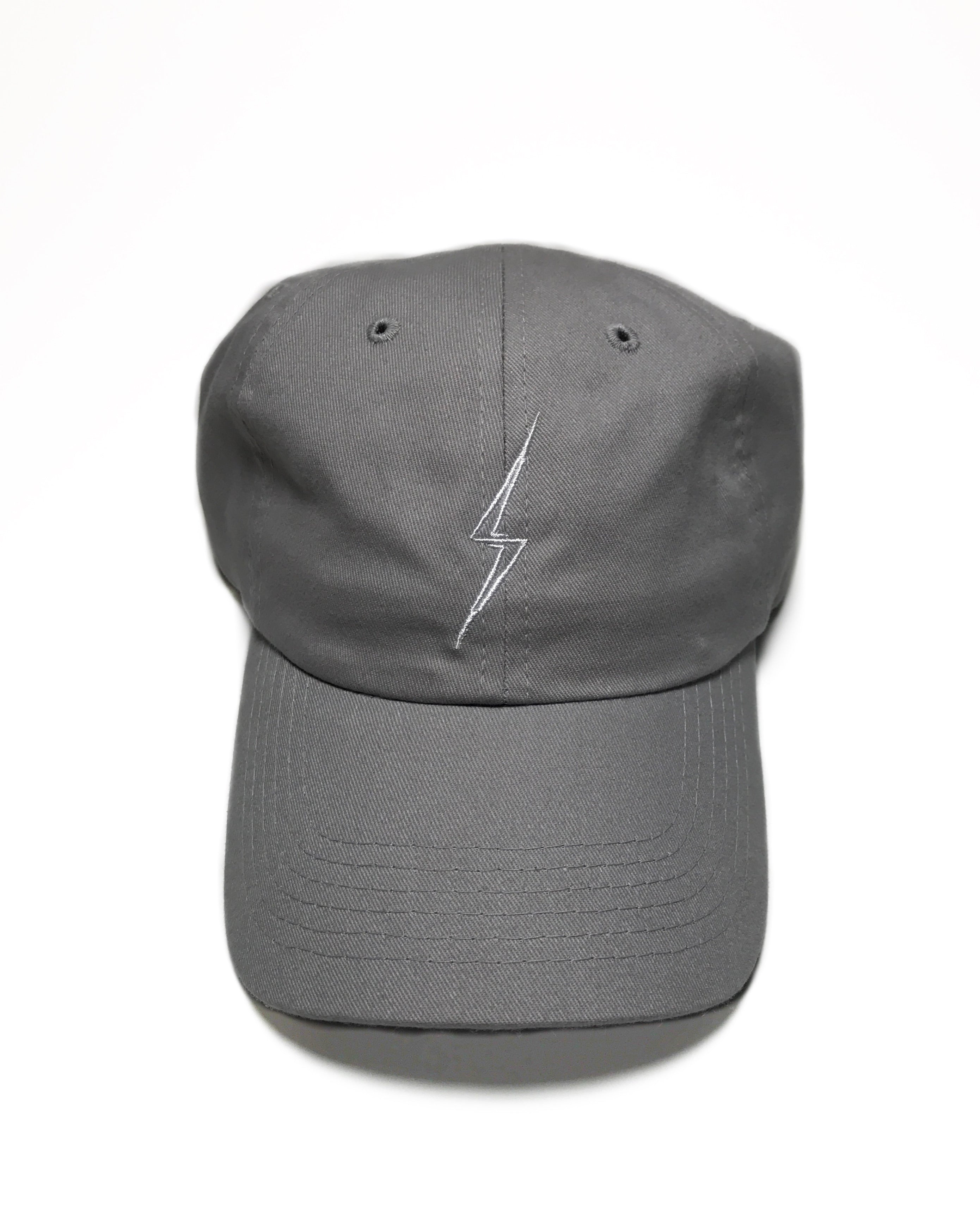 Classic Bolt Dad Hat-Grey/White