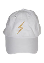 Load image into Gallery viewer, Classic Bolt Dad Hat-White/Gold
