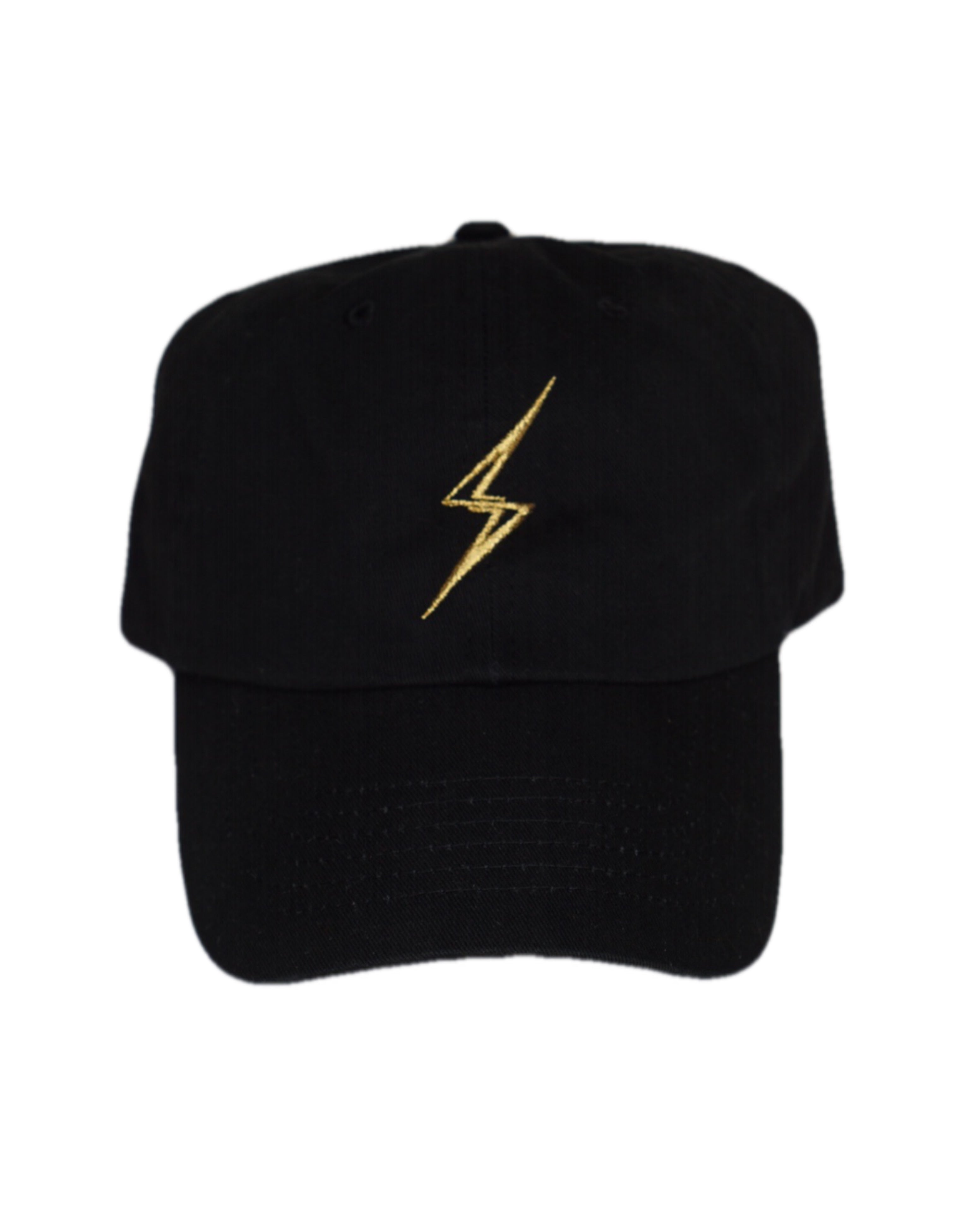 Classic Bolt Dad Hat-Black/Gold