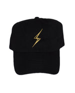 Load image into Gallery viewer, Classic Bolt Dad Hat-Black/Gold
