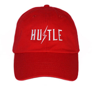 Hustle Dad Hat-Red
