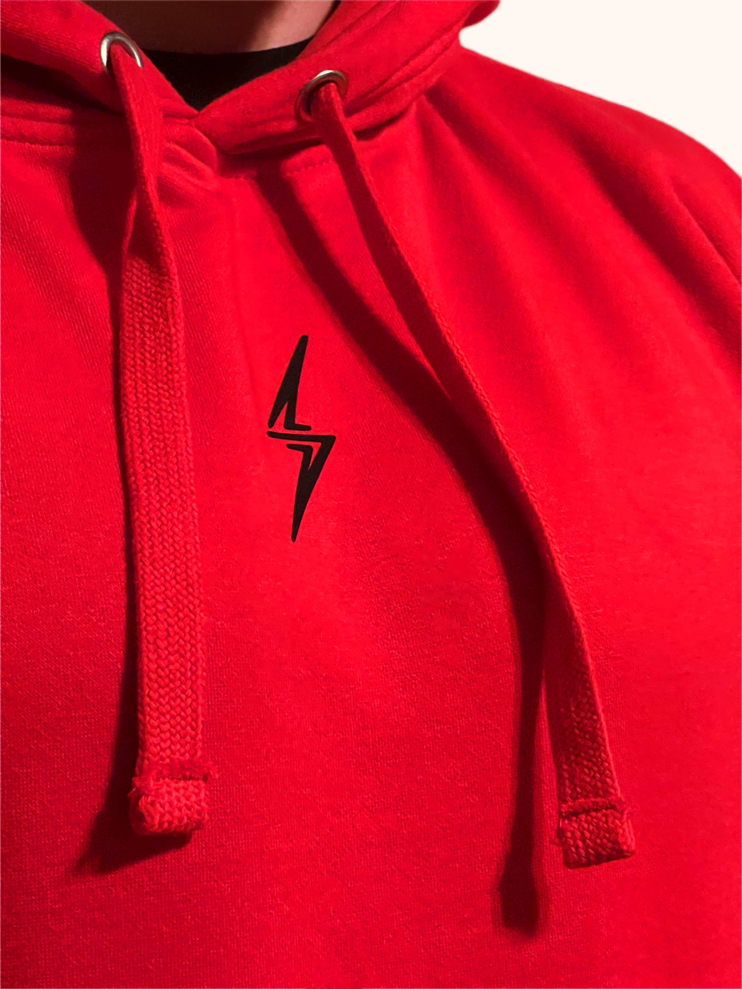 Pro Fleece Hoodie-Red/Black