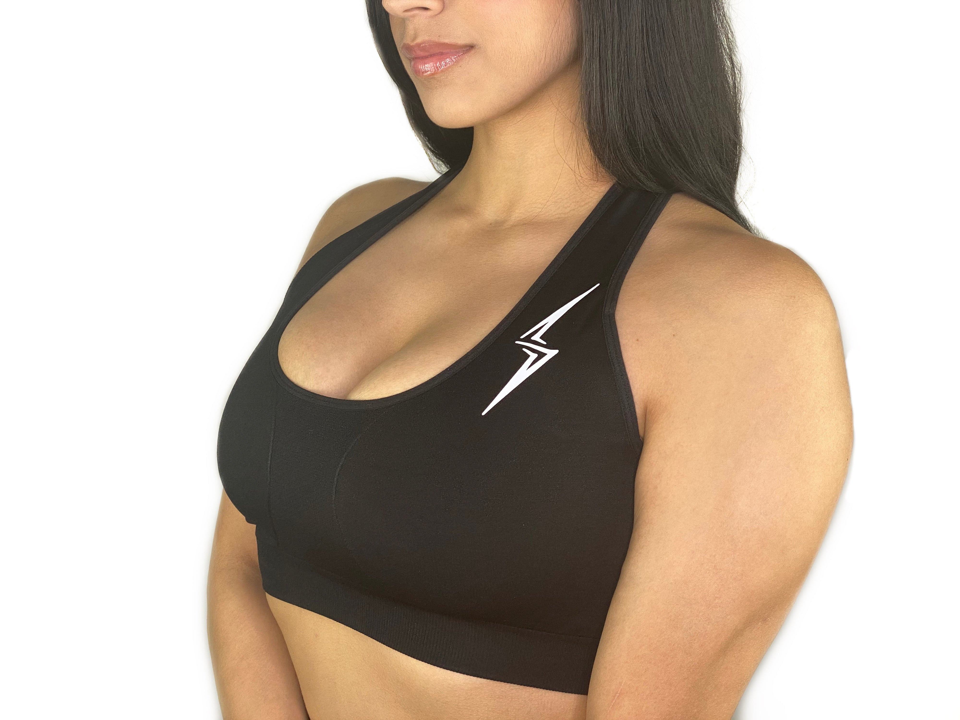 Extreme Racerback Sports Bra-Black