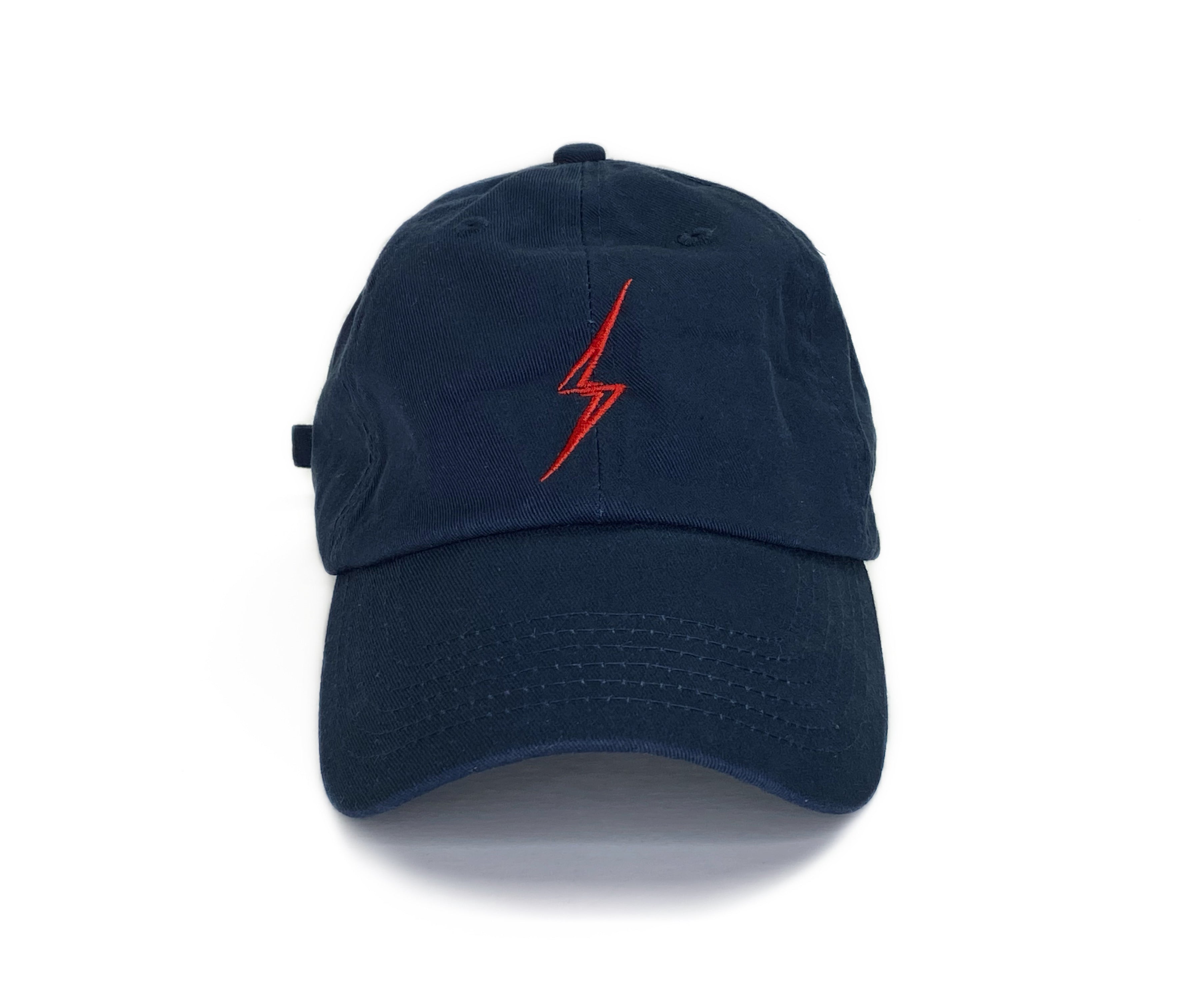 Classic Bolt Dad Hat-Navy/Red