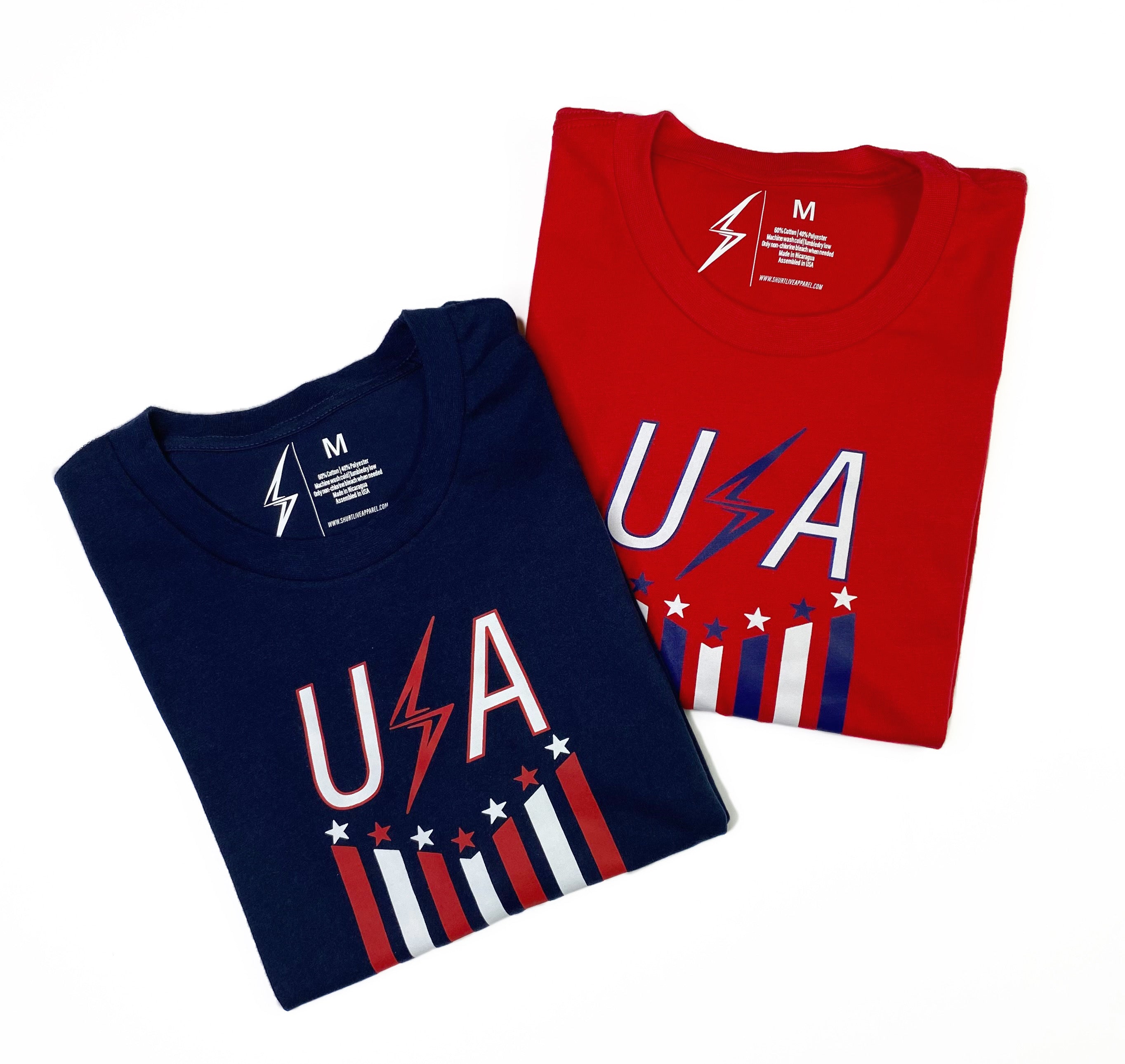 Men’s Stars & Stripes Team USA Tee-Red/Navy/White