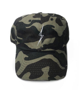 Classic Bolt Dad Hat-Camo/White