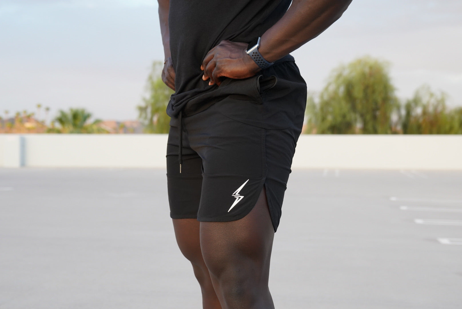 Men's Agile Shorts-Black