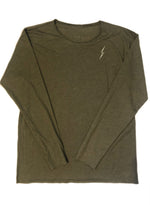 Load image into Gallery viewer, Unisex Tri-blend Long Sleeve-Military Green
